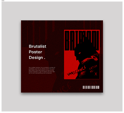 Brutalist design concept made on figma . adobe batman figma graphic design illustration like logo poster share ui ux