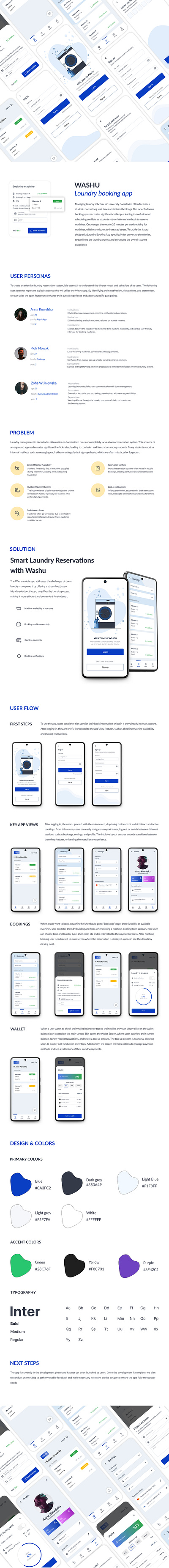 Laundry Booking App Case Study case study loundry app services ui ux