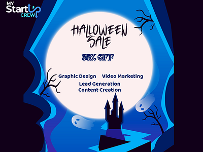 Halloween Sale Alert! branding design graphic design halloween sale illustration lead generation logo typography ui ux vector video marketing web design