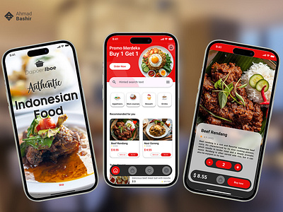 Restaurant App Design app mobile app ui uiux