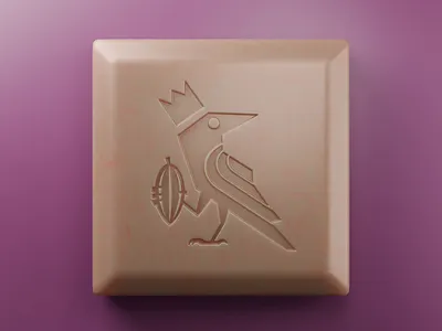 CROWN Chocolate bird candy chocolate chocolate label crow label package sweets