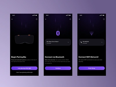 Bia App - Onboarding 1 app appdesign bluetooth onboarding onboarding app pairing mode ui design uidesign ux design wifi