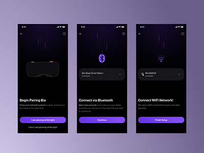 Bia App - Onboarding 1 app appdesign bluetooth onboarding onboarding app pairing mode ui design uidesign ux design wifi
