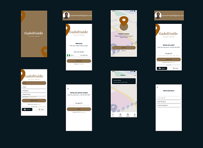 LOCATION GUIDE APPLICATION app landing page visuals web website