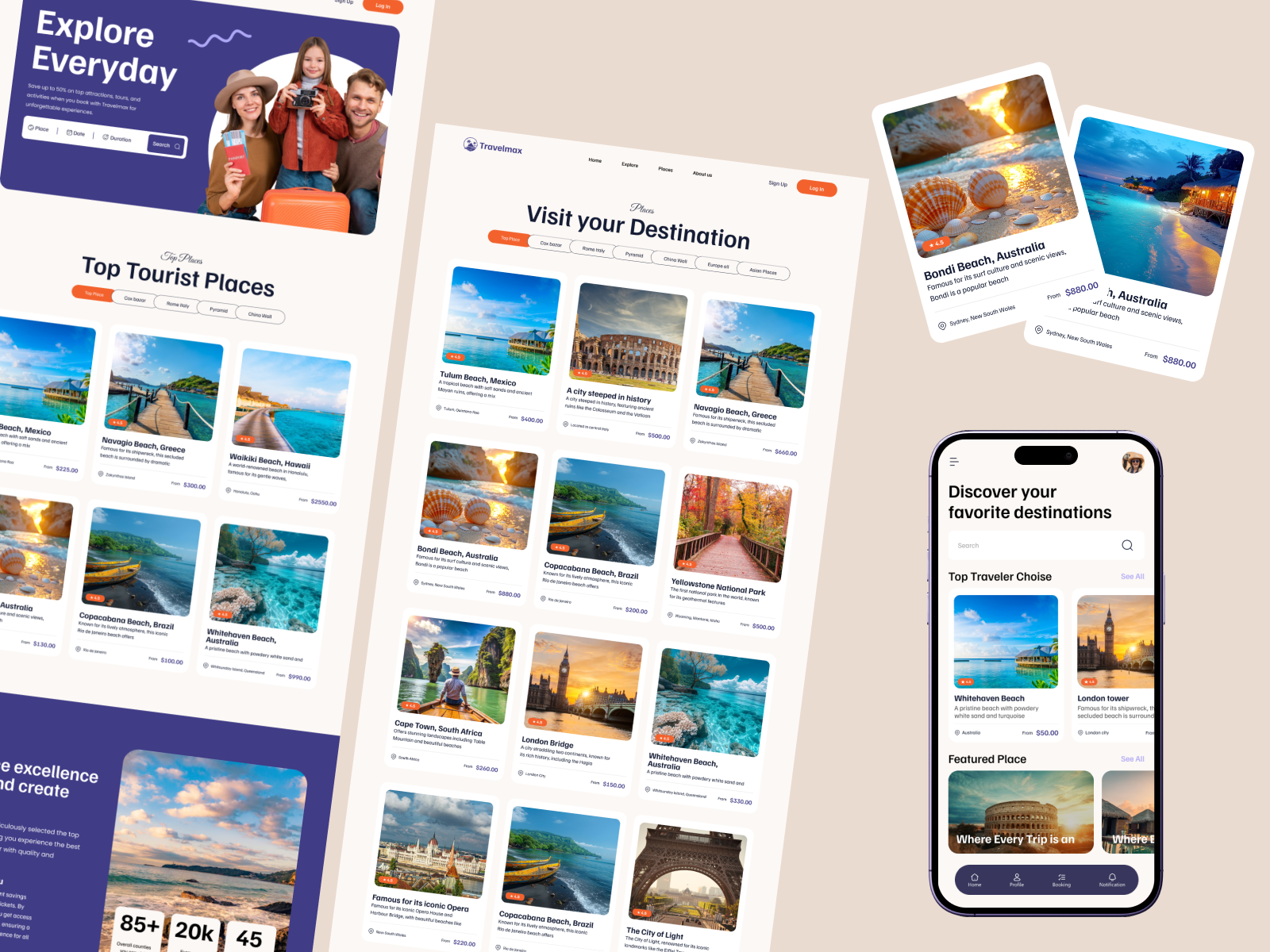 Travel Service Company ☻ Web and Mobile app design branding graphic design mobile app design mobile app ui techwitpro tour booking app tourism uiux tourism website travel agency website travel app design travel app ui design travel landing page travel package booking travel uiux project travel website design travel website ui uiux design vacation booking app web design website design