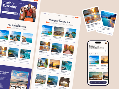 Travel Service Company ☻ Web and Mobile app design branding graphic design mobile app design mobile app ui techwitpro tour booking app tourism uiux tourism website travel agency website travel app design travel app ui design travel landing page travel package booking travel uiux project travel website design travel website ui uiux design vacation booking app web design website design