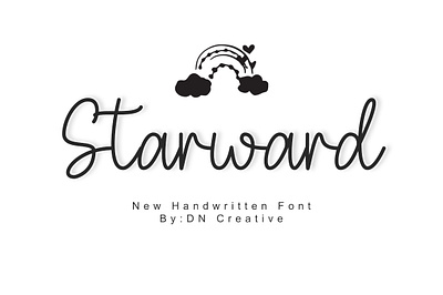 Starward Font crafting font cute font handwritten monoline script script font