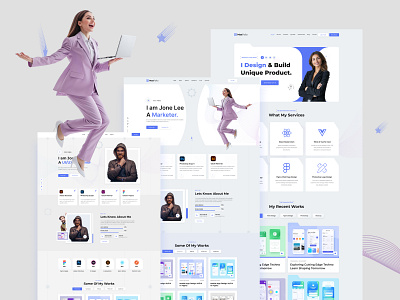 Personal Portfolio Figma Template cv designer developer portfolio figma folio freelancer personal portfolio resume template vcard writer