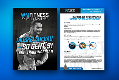 WM Fitness Brochure ad branding brochure design flyer graphic design illustration logo poster print social media stationery ui ux vector