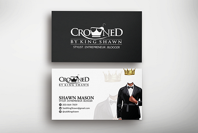 Crowned by King Shawn bc branding business card card design graphic design illustration postcard print social media stationery ux