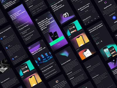 Megumethod - Agency Website agency apps breakpoints clear components dark design system future gradient gt flexa layout modern noise purple quality responsive studio typography webflow website