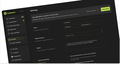 Settings ui Design dailyui daly ui design settings ui design ui ux