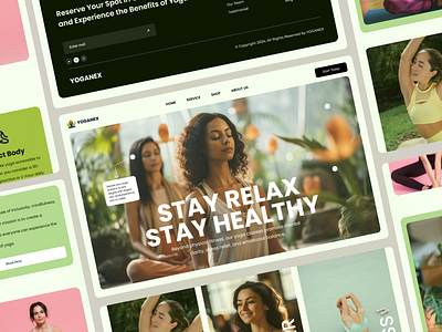 Yoga Website Design | Yoga And Meditation Mobile App branding custom yoga website figma app design figma uiux design figma web design meditation landing page meditation portal design meditation website ui mindfulness website design mobile app design responsive yoga website serenity web design ux techwitpro web design website design wellness website ui yoga meditation web ux yoga app yoga booking uxui yoga website design
