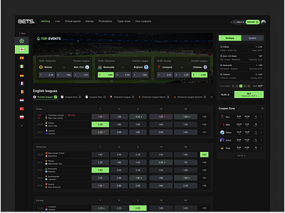 Sport betting UI - desktop & mobile branding clean data design desktop graphic design mobile product productdesign sport ui ui design ux uxui webapp