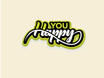 Happy You Typography Logo logo typo typography ui