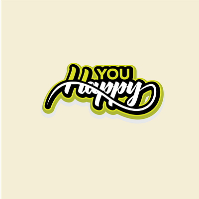 Happy You Typography Logo logo typo typography ui