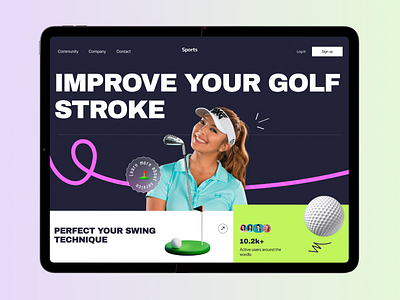 Sports Website! ⚾🏅 fitness website golf gym website health herosection minimal wbsite modern website sport event website sport news website sport website