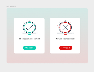 Flash Messages #DailyUI challenge011 dailyui flash message ui uiux ux