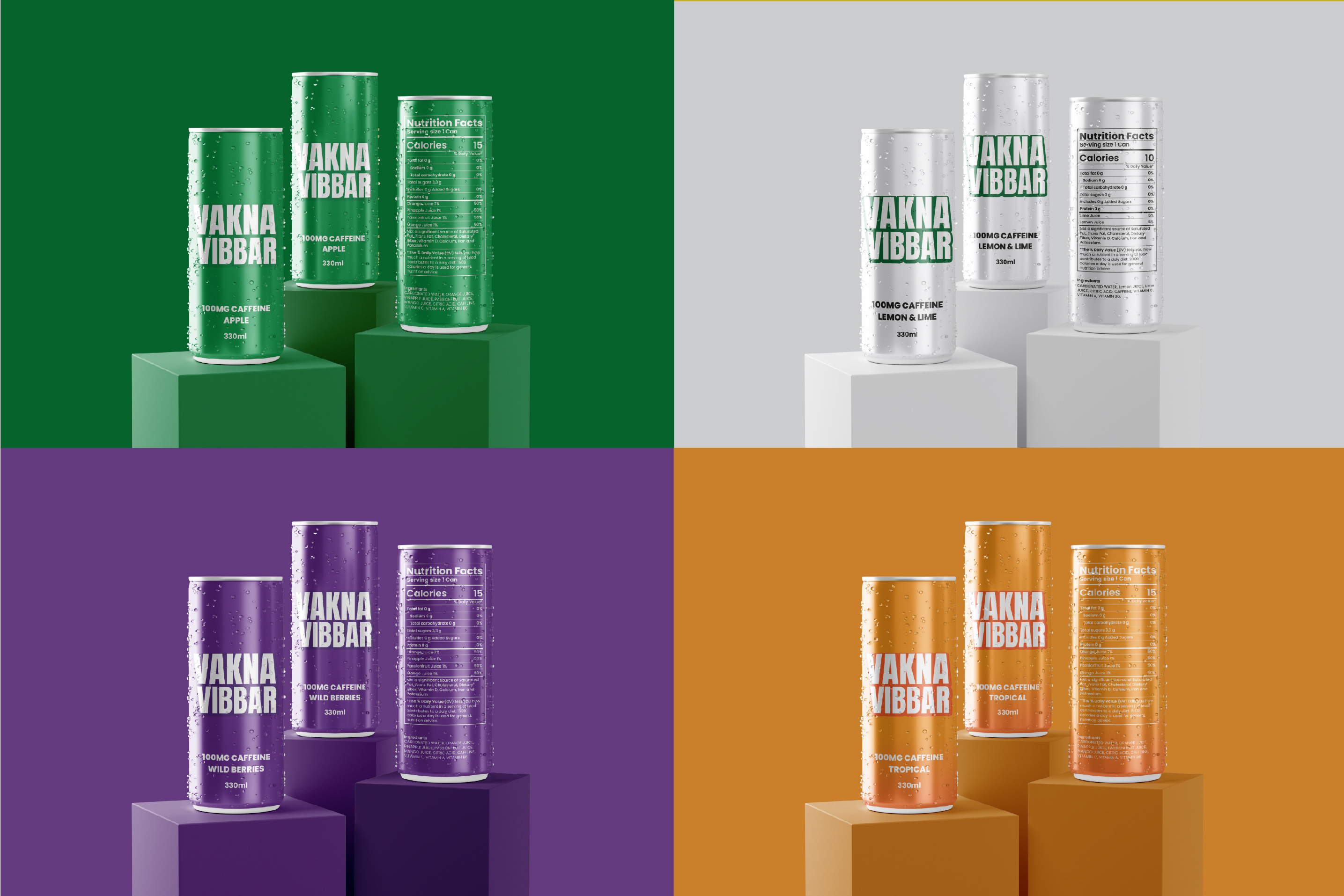 Example of Beverage, Energy Drink, Can Label Design