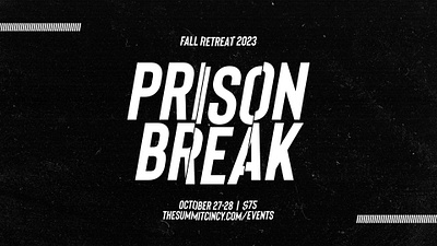 Prison Break - Fall Retreat Theme church event retreat student ministry youth youth group