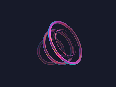 Loudspeaker Logo Concept Animation 3d animation audio blockchain branding crypto gradient icon identity industrial intro lettering logo motion sound speaker spline tech wave web3