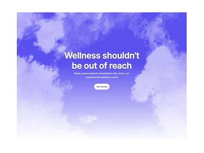 Cloud Hero Section blue clean cloud design system figma framer hero minimal section ui kit