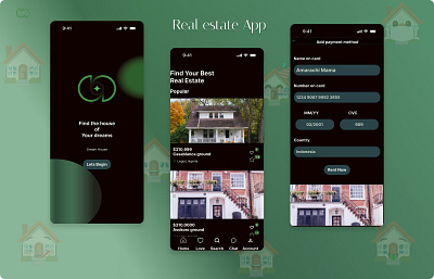 Real estate app by zichi branding design graphic design illustration logo ui ux