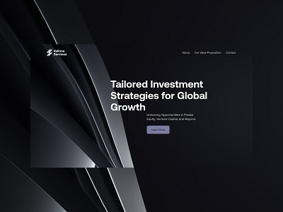 Investments — Website 2024 3d bank capital card design digital finance landing page minamal modern money sleek strict ui