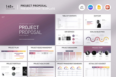 Project Proposal Presentation Template education template marketing strategy