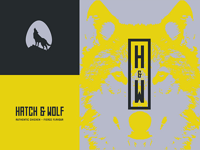 Hatch & Wolf branding graphic design logo menu signage