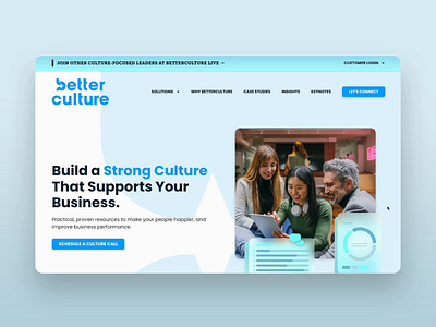 Better Culture - Home Page clean colorful design home page modern ui ux web design website website design