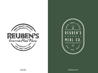 Reubens Gourmet Meal Co. branding graphic design logo packaging pos