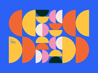 Geometric Mondays 87 brand identity branding color color palette design geometric geometric design illustration