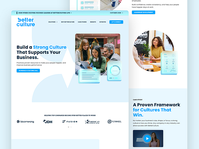 Better Culture - Home Page bright clean colorful design graphic design home page modern ui ux web design website website design