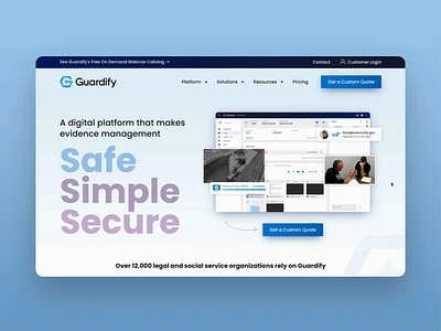 Guardify - Website bright clean colorful design modern sass tech ui ux web design website website design