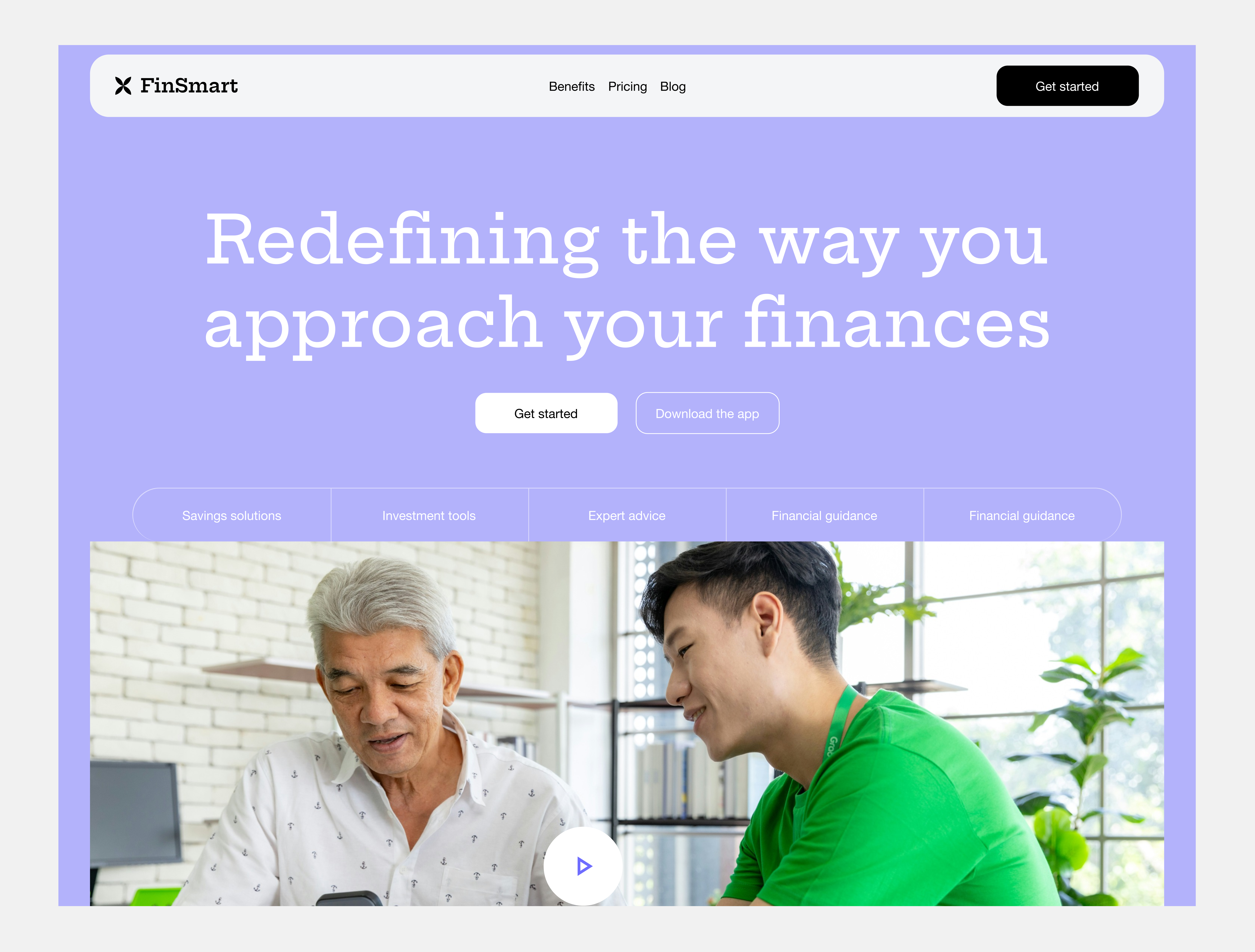 FinTech Landing Page fintech fintech website investment platform landing page saving platform ui