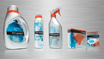 Febreze Sport brand identity graphic design packaging