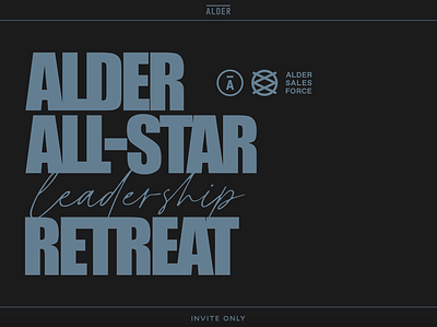 Alder All-Stars branding event design graphic design logo typography