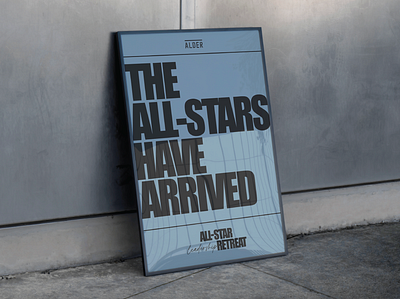 Alder All-Stars branding event design graphic design typography