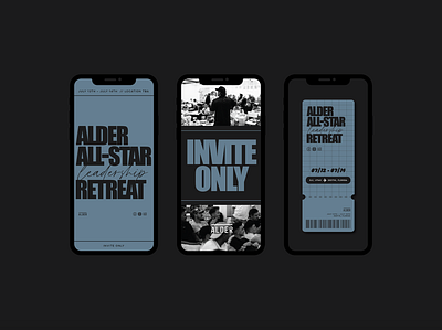 Alder All-Stars branding design event design graphic design social media social media design typography ui