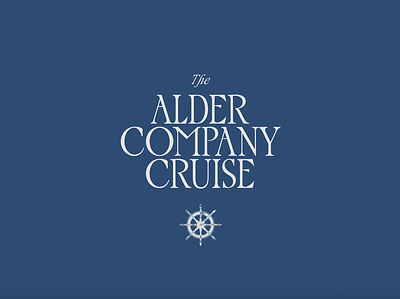 Alder Cruise branding event design graphic design logo typography