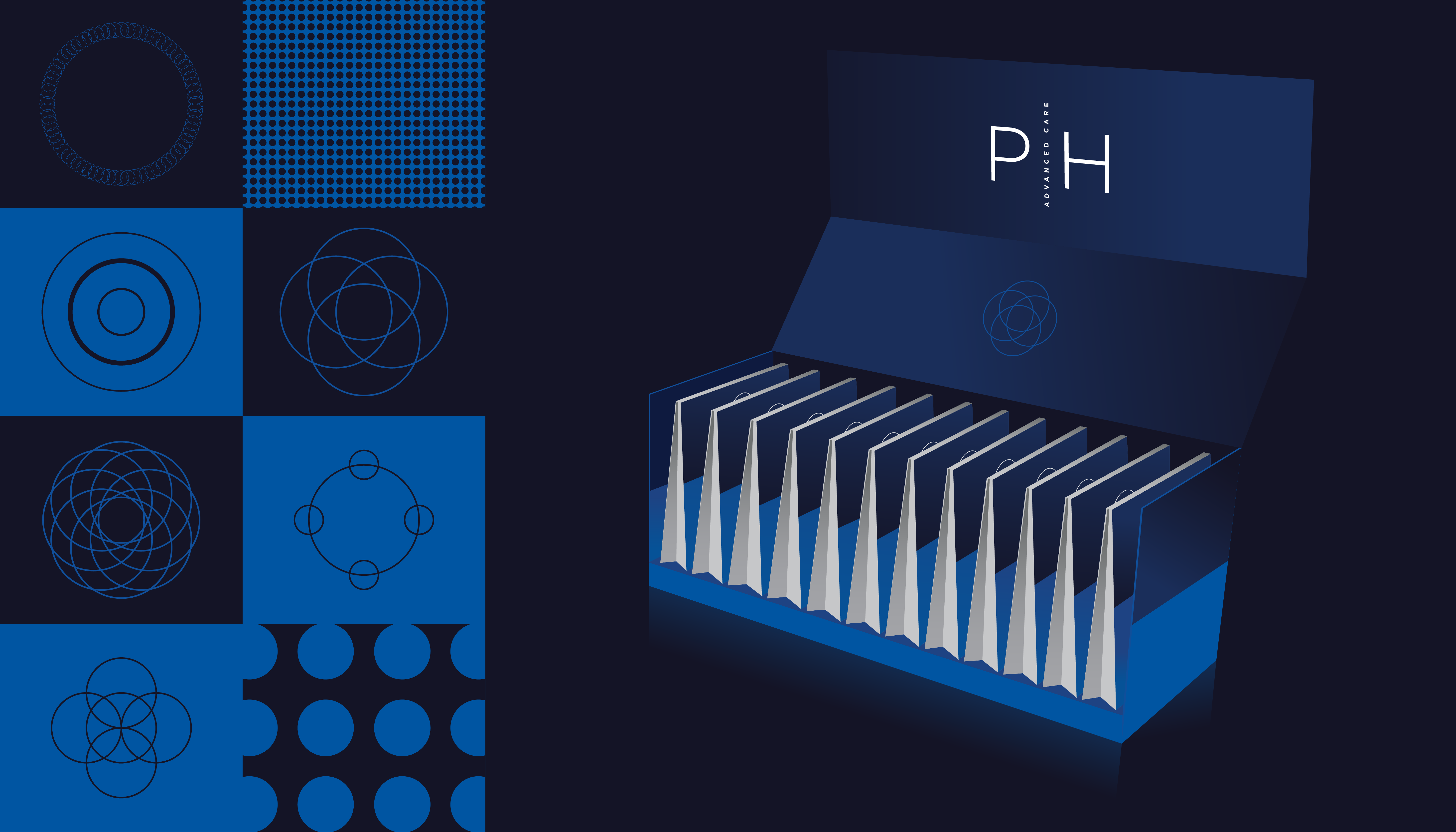 Crest, Pro-Health Advanced Care brand identity graphic design packaging