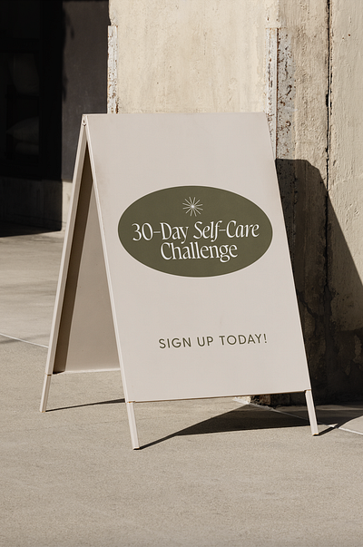 Brick Canvas Self-Care Challenge art direction branding design event design graphic design logo signage typography