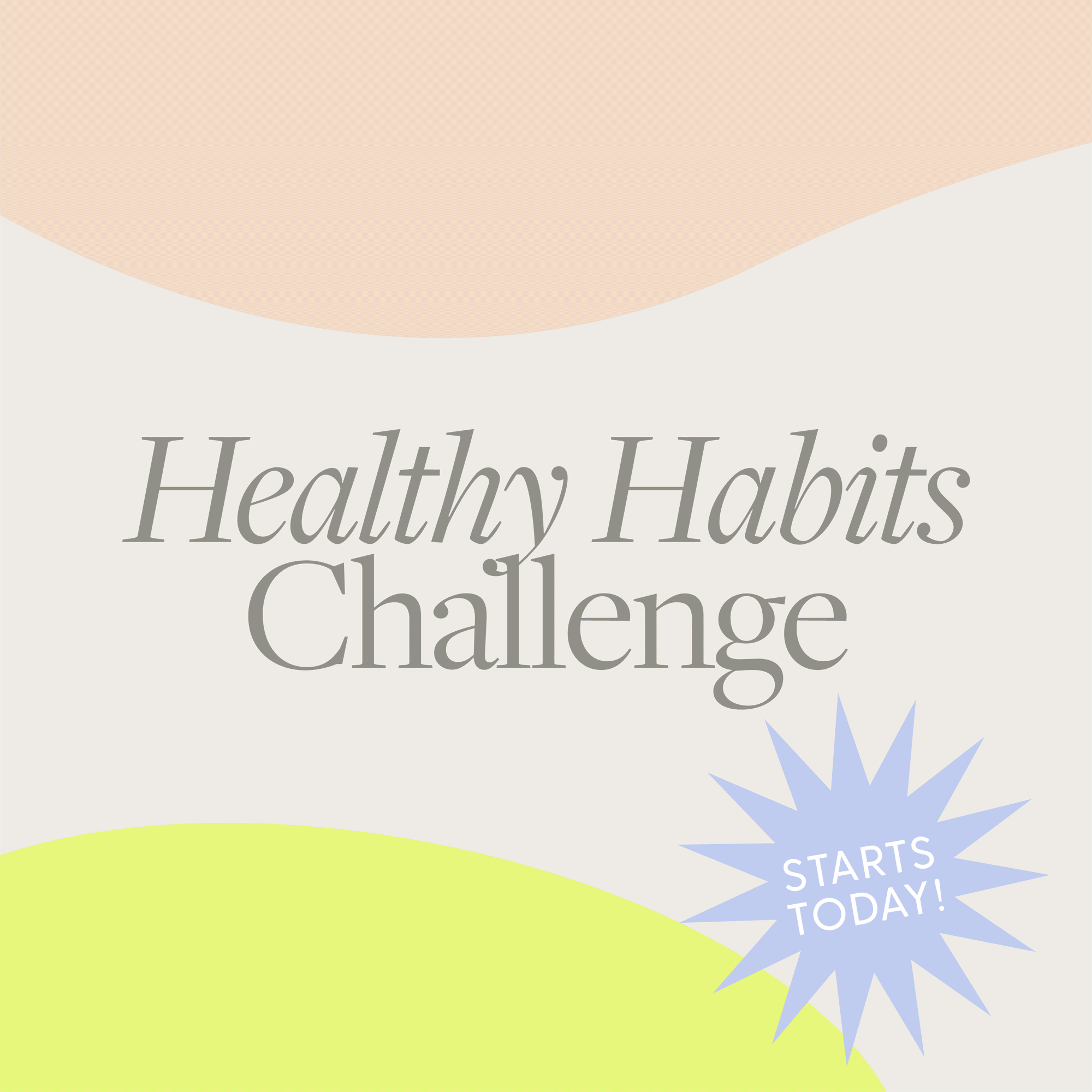 Healthy Habits art direction branding design event design graphic design logo social media design typography vector