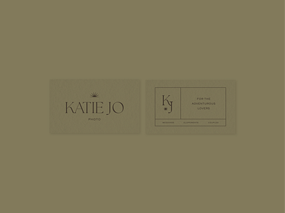 Katie Jo Photo art direction branding design graphic design logo print design typography