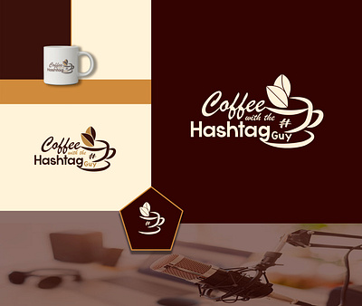 Podcast with Coffee abstract brandbook brandidentity branding brandingkit brandstyleguide elegant instagramlogo linkedinlogo logo logoart logodesign logodesingers logokit logoneed logousageguideline luxarylogo monogram technology