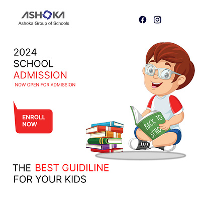 School admission post admission design graphic instagram post school ui ux