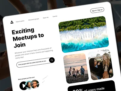 Find Your Tribe 🌟 Meet-Up App Design app community connect friends meetup social media ui ux
