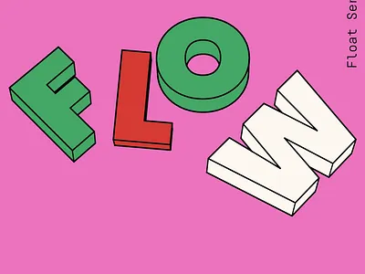 Float Series - Holke79 Studio 3d type 3d typography motion graphics type animation