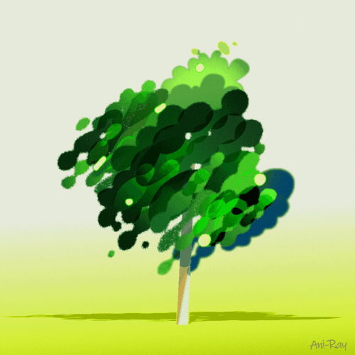 summer tree animation gif graphic design illustration motion graphics